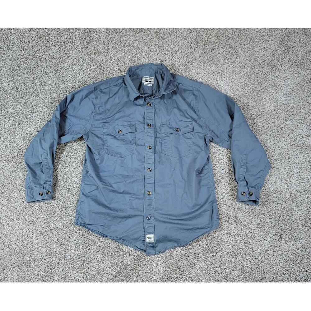 Eddie Bauer Workwear Shirt LongSleeve Foreman Fit Men’s Size Large